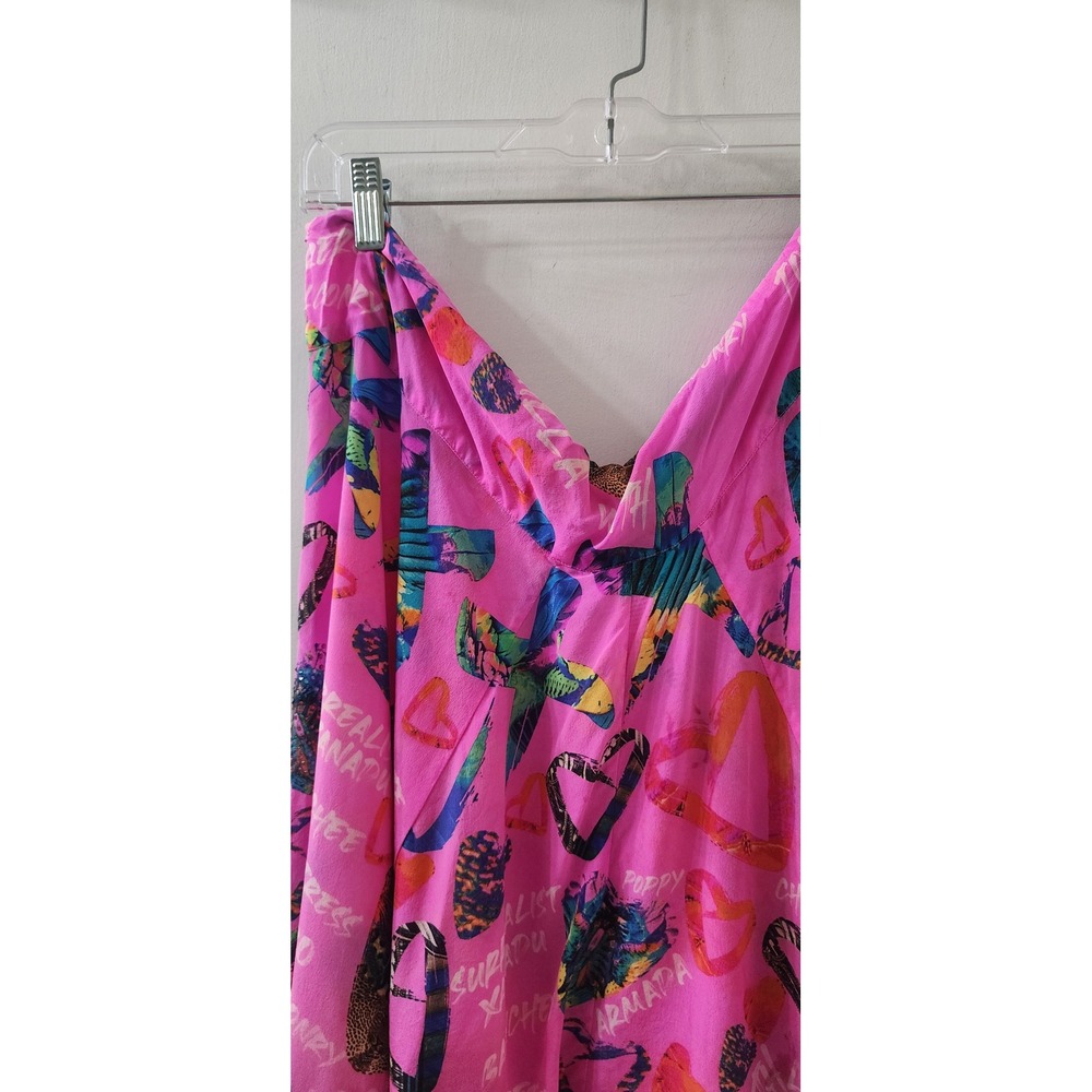 Camilla Pink Heart Leopard Print Silk sarvel trousers OS - Picture 10 of 12